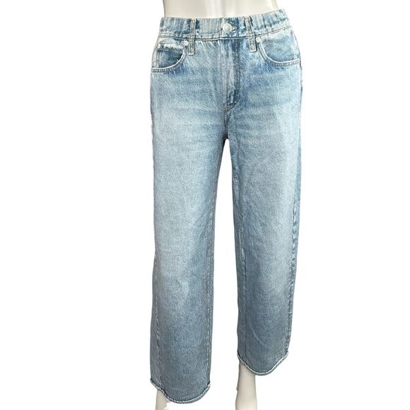 Rag & Bone Light Wash Miramar Wide Leg Pull On Jeans Style Sweatpants Size XS - Picture 2 of 11